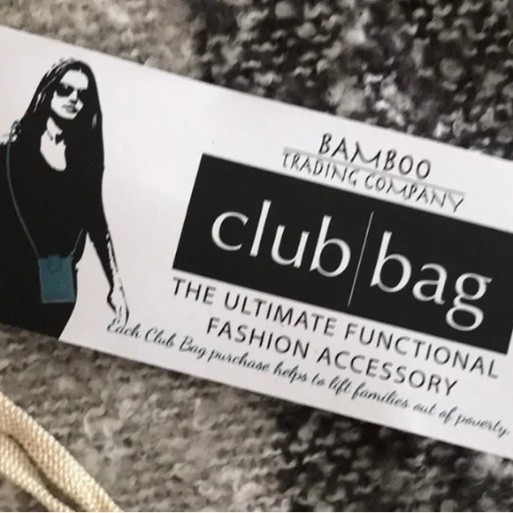 2 Bags for 1 price… Bamboo Trading Company Beaded Bags. Black & Beige. - Picture 8 of 16